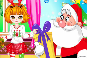 女孩圣诞打扮