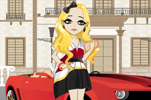 女孩和她的爱车