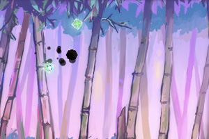 小黑点穿越竹林