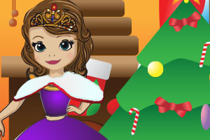 可爱苏菲亚过圣诞