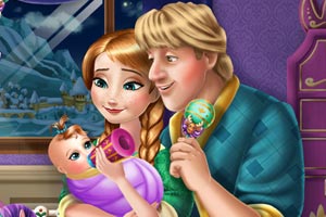 安娜夫妇照顾小宝贝