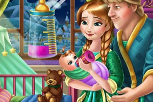 安娜夫妇照顾小宝贝