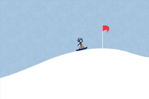 火柴人冰雪滑板