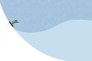 火柴人冰雪滑板