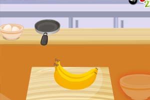 美味的香蕉煎饼