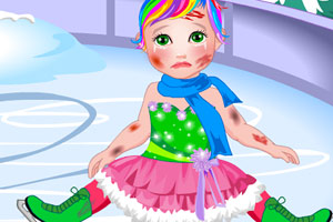 朱丽宝贝冬季滑雪