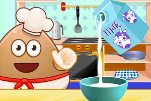 土豆君制作香甜薄饼