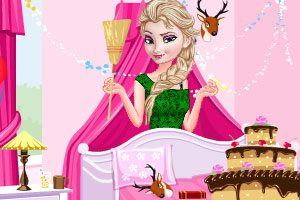 艾尔莎生日派对打扫