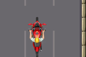 玩命逆行摩托车