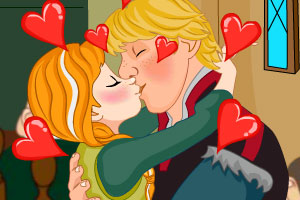 安娜公主偷偷接吻