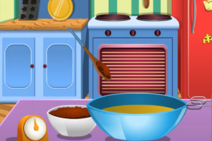 长发公主做巧克力