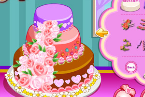 浪漫玫瑰婚礼蛋糕3