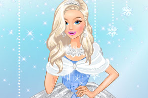 芭比冬季公主装