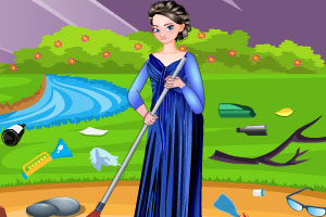 安娜打扫公园