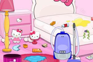 凯蒂猫凌乱的房间