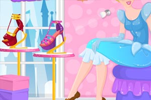 灰姑娘时尚高跟鞋