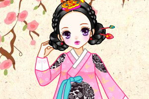 韩国传统萌女孩