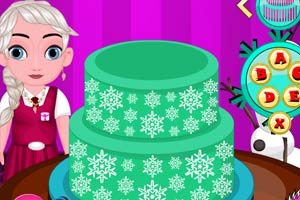 艾莎宝贝的漂亮蛋糕