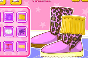 时尚拼接雪地靴