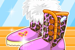 时尚拼接雪地靴