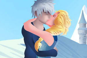 艾尔莎和杰克接吻