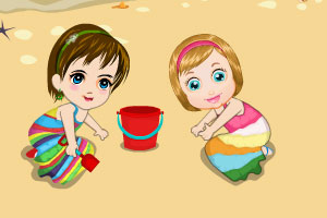 宝贝的沙滩之旅