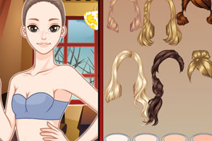 女孩冬季茶话会