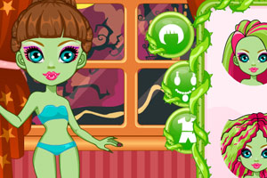 怪物高中女孩化妆