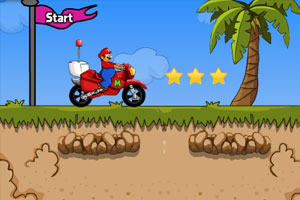 超级玛丽山地摩托车2