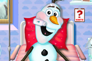 照顾生病的雪宝