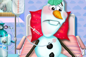 照顾生病的雪宝