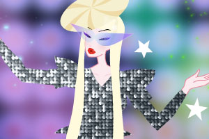 迷人的明星装扮