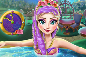 艾尔莎庆典前美容