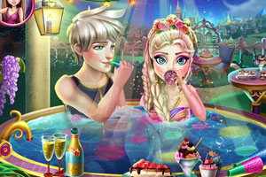 艾尔莎庆典前美容