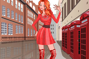 女孩的时尚新鞋