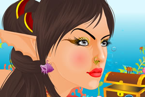 可爱美人鱼化妆