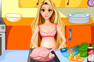 长发公主做晚餐