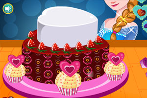 艾莎的情人节蛋糕