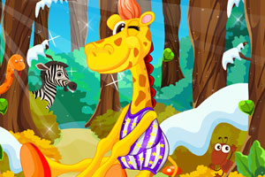 照顾可爱的小鹿