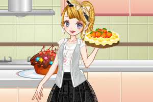 做蛋糕的女孩