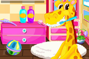 照顾可爱的小鹿