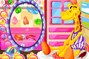 照顾可爱的小鹿