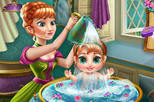 安娜宝贝外出装扮