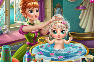 安娜宝贝外出装扮