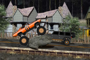 大脚车山路驾驶