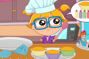 可爱的冰雪小蛋糕