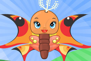 打扮可爱的蝴蝶