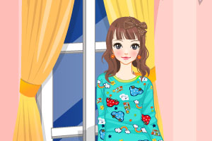 可爱女孩睡衣派对