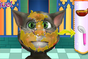 汤姆猫的脸部美容