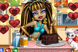 怪物女孩做蛋糕